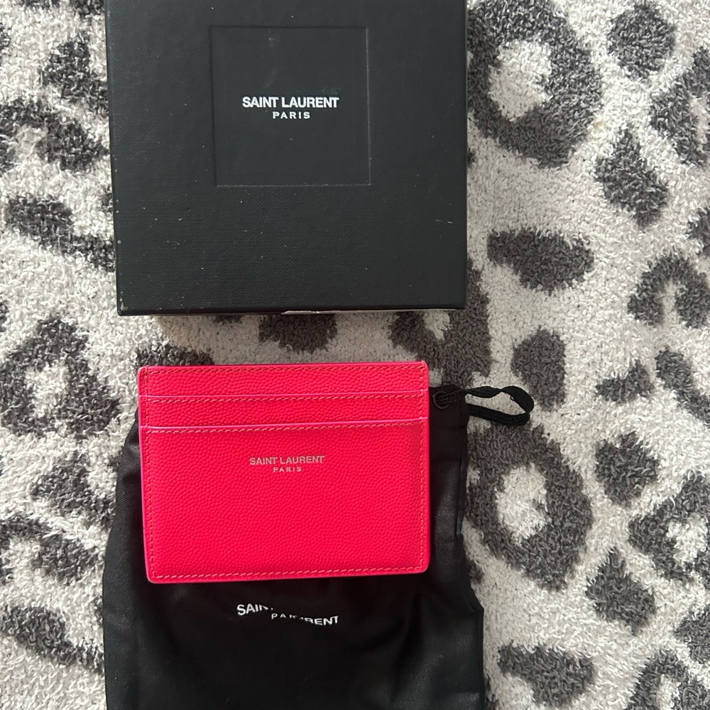 Saint Laurent Red Card Holder